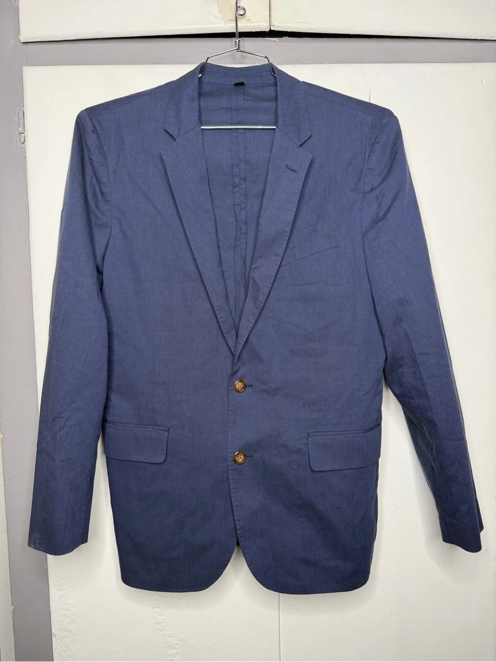 J.Crew Ludlow Unstructured Somelos Sportcoat Blazer Navy Blue Cotton Men's 40R